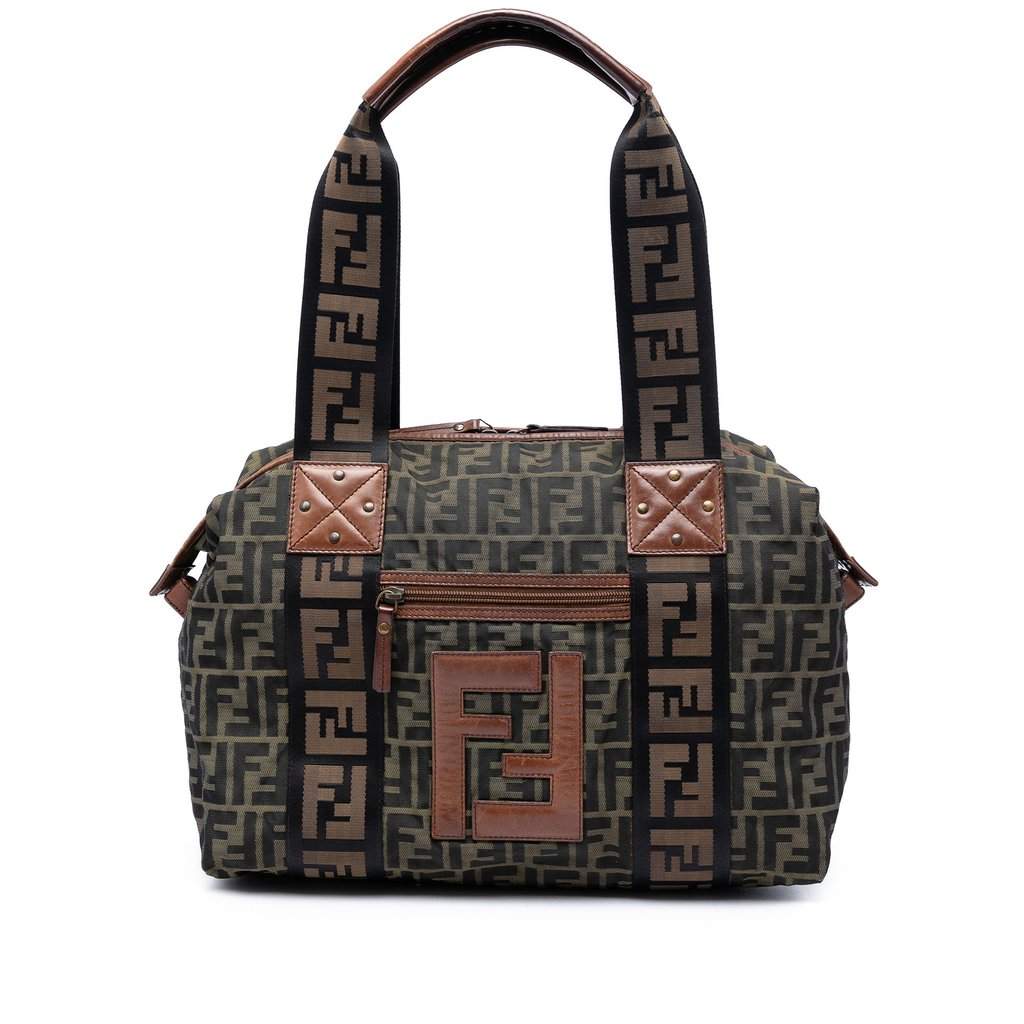 Fendi Zucca Canvas FF Tote Brown Very good condition - Front View