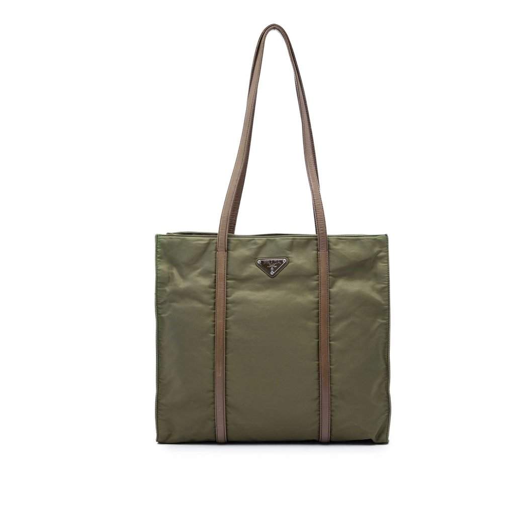 Prada Tessuto Tote Green Very good condition - Front View