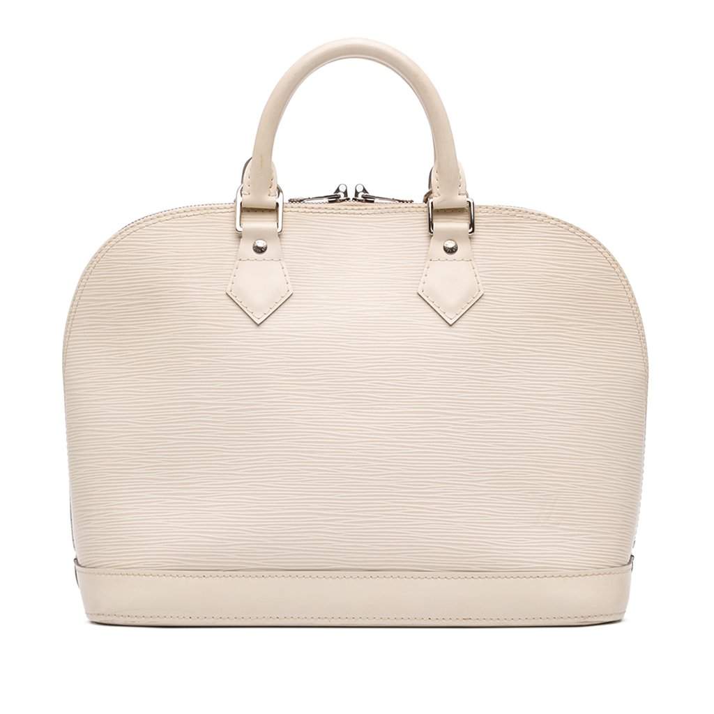 Louis Vuitton Epi Alma PM White Leather Very good - Front View