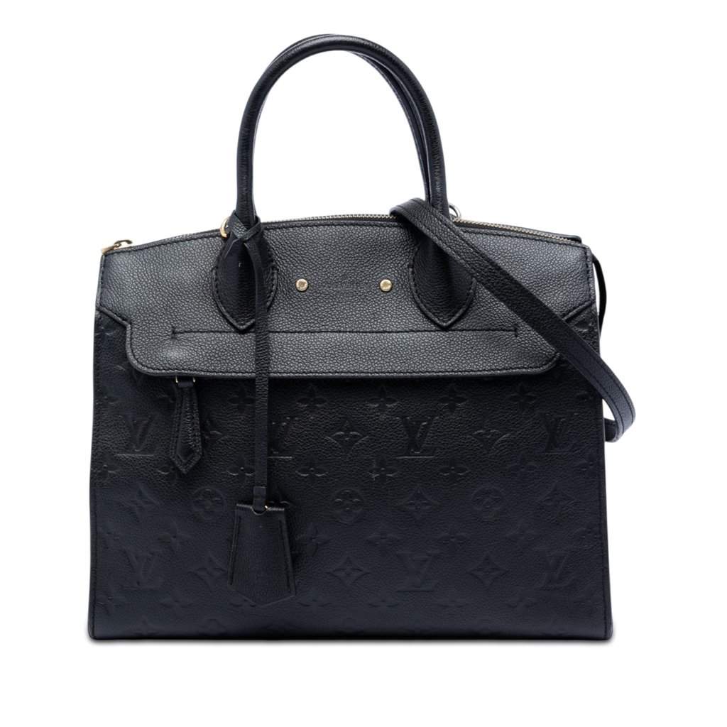 Louis Vuitton Monogram Empreinte Pont Neuf MM Black Leather Very good - Front View