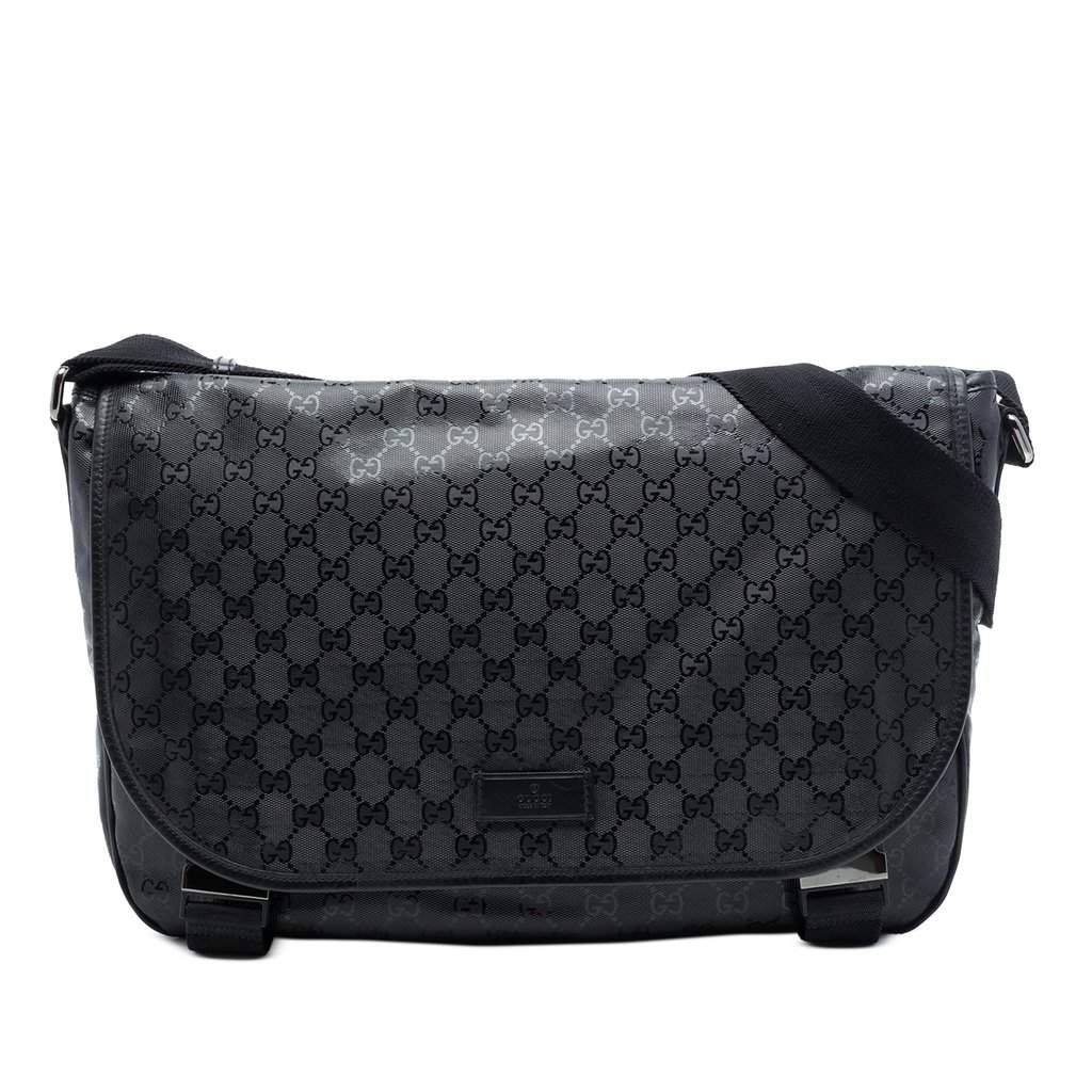 Gucci GG Imprime Messenger Bag Black Very good - Front View