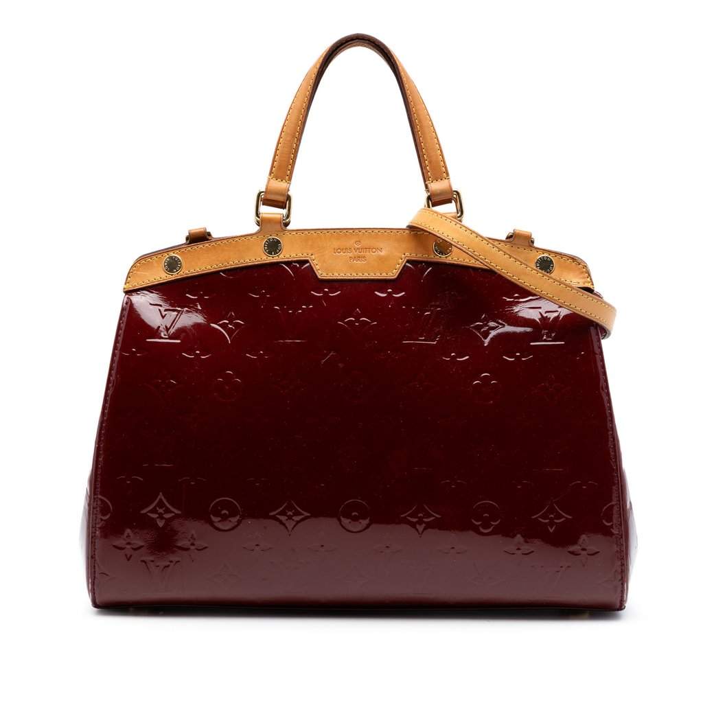 Louis Vuitton Monogram Vernis Brea MM Red Leather Very good - Front View