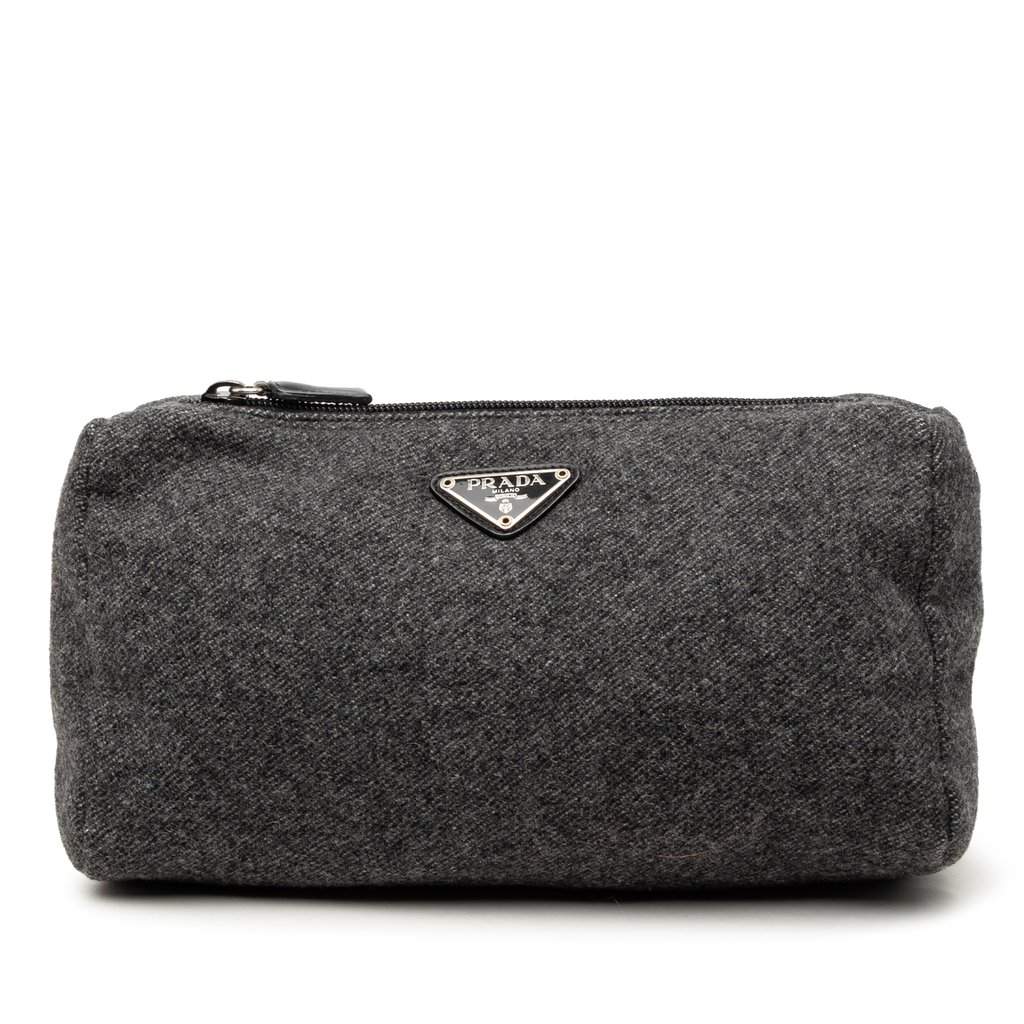 Prada Wool Pouch MultiColor Good condition - Front View