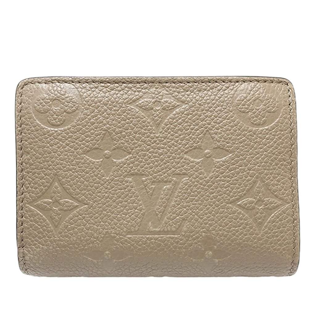 Louis Vuitton Monogram Empreinte Clea Wallet Beige Leather Very good condition - Front View
