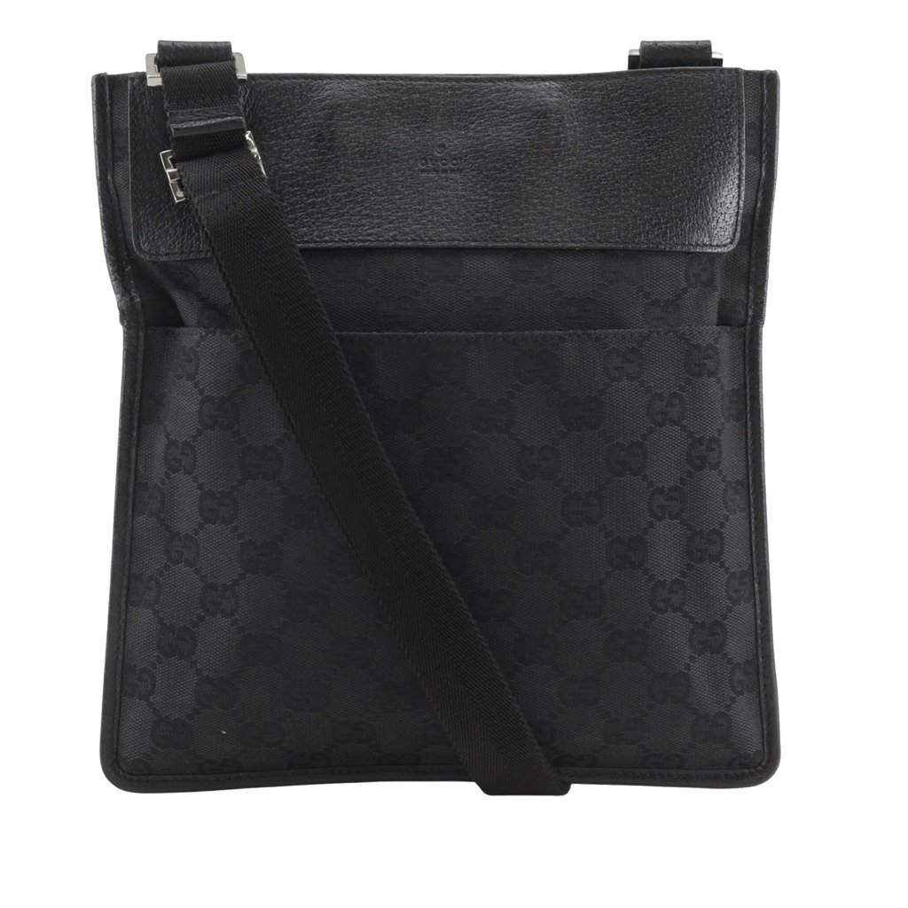 Gucci GG Canvas Crossbody Black Very good - Front View