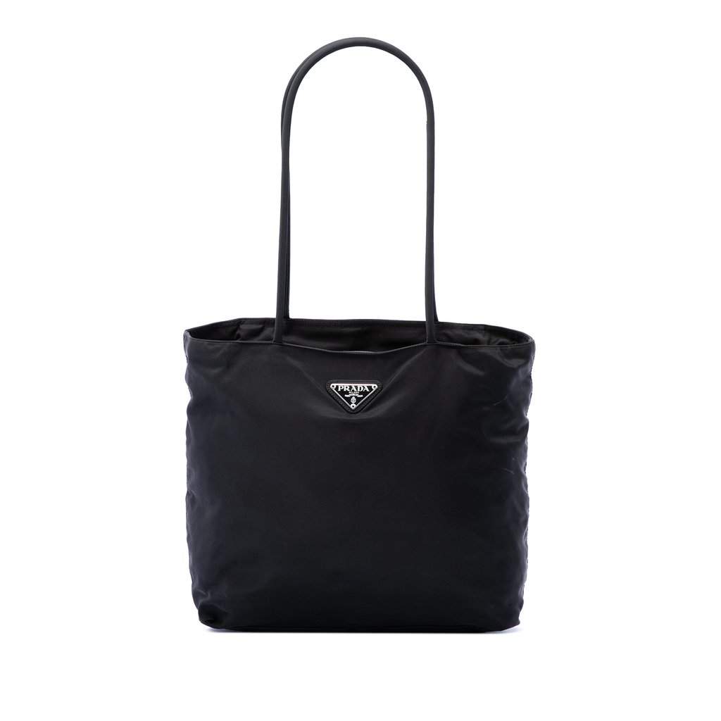 Prada Tessuto Zip Top Tote Black Very good - Front View
