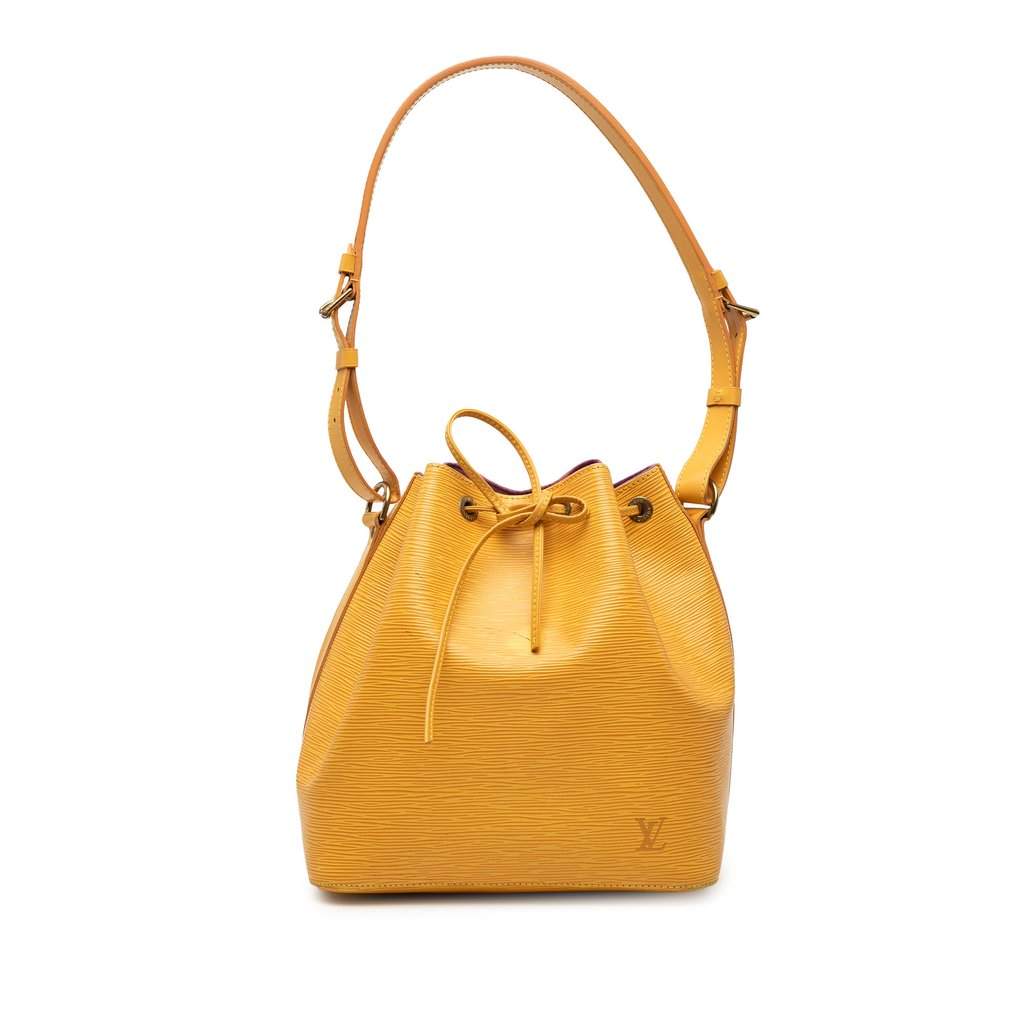 Louis Vuitton Epi Petit Noe Yellow Leather Very good condition - Front View