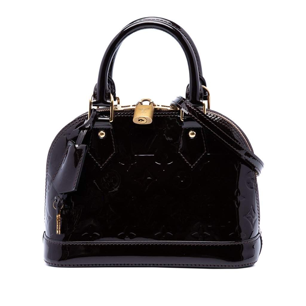 Louis Vuitton Monogram Vernis Alma BB Purple Leather Very good - Front View