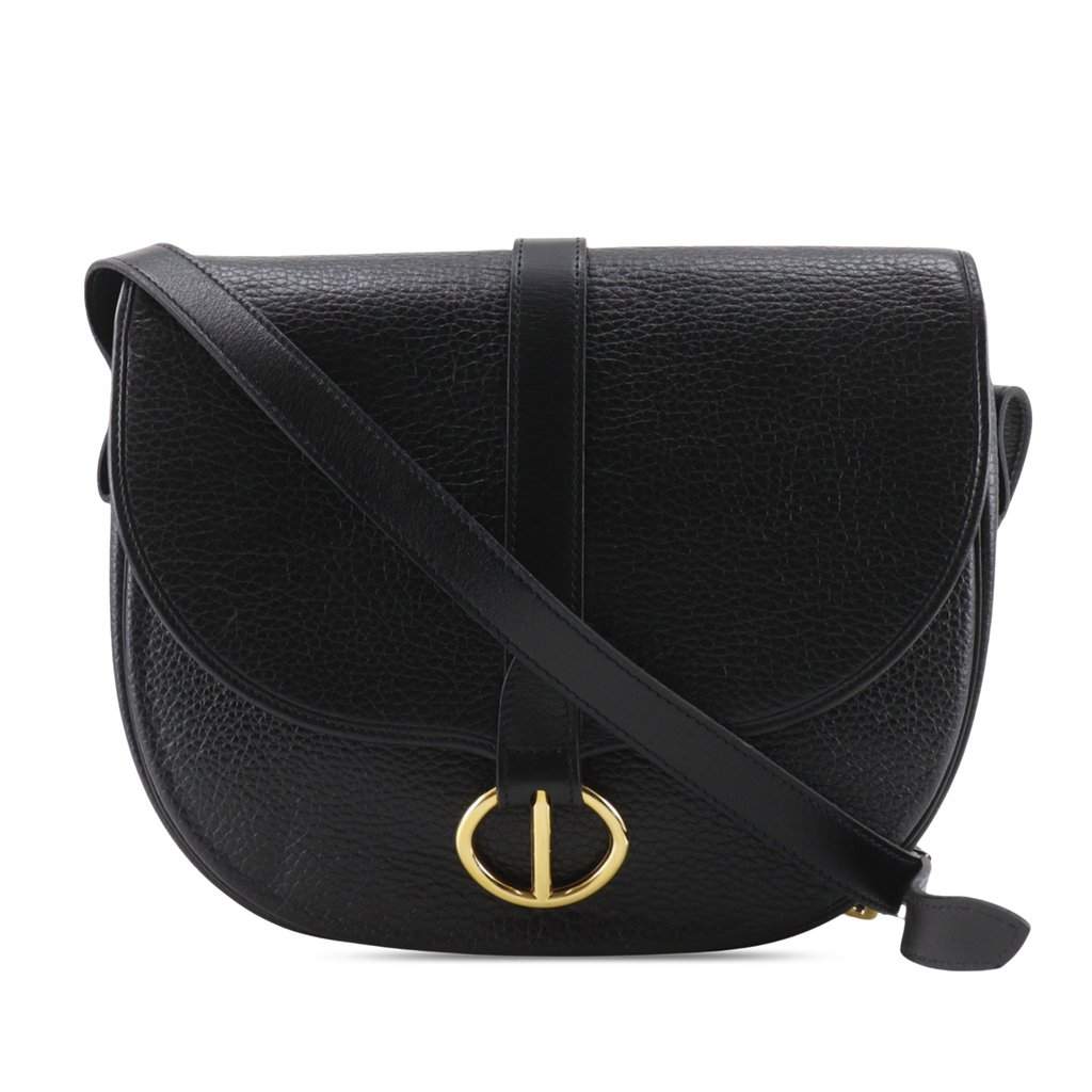 Dior Leather Flap Crossbody Black Leather Very good condition - Front View