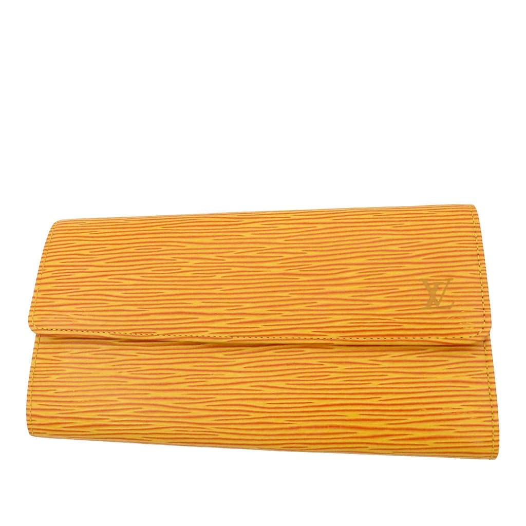 Louis Vuitton Epi Porte Tresor International Long Wallet Yellow Leather Very good condition - Front View