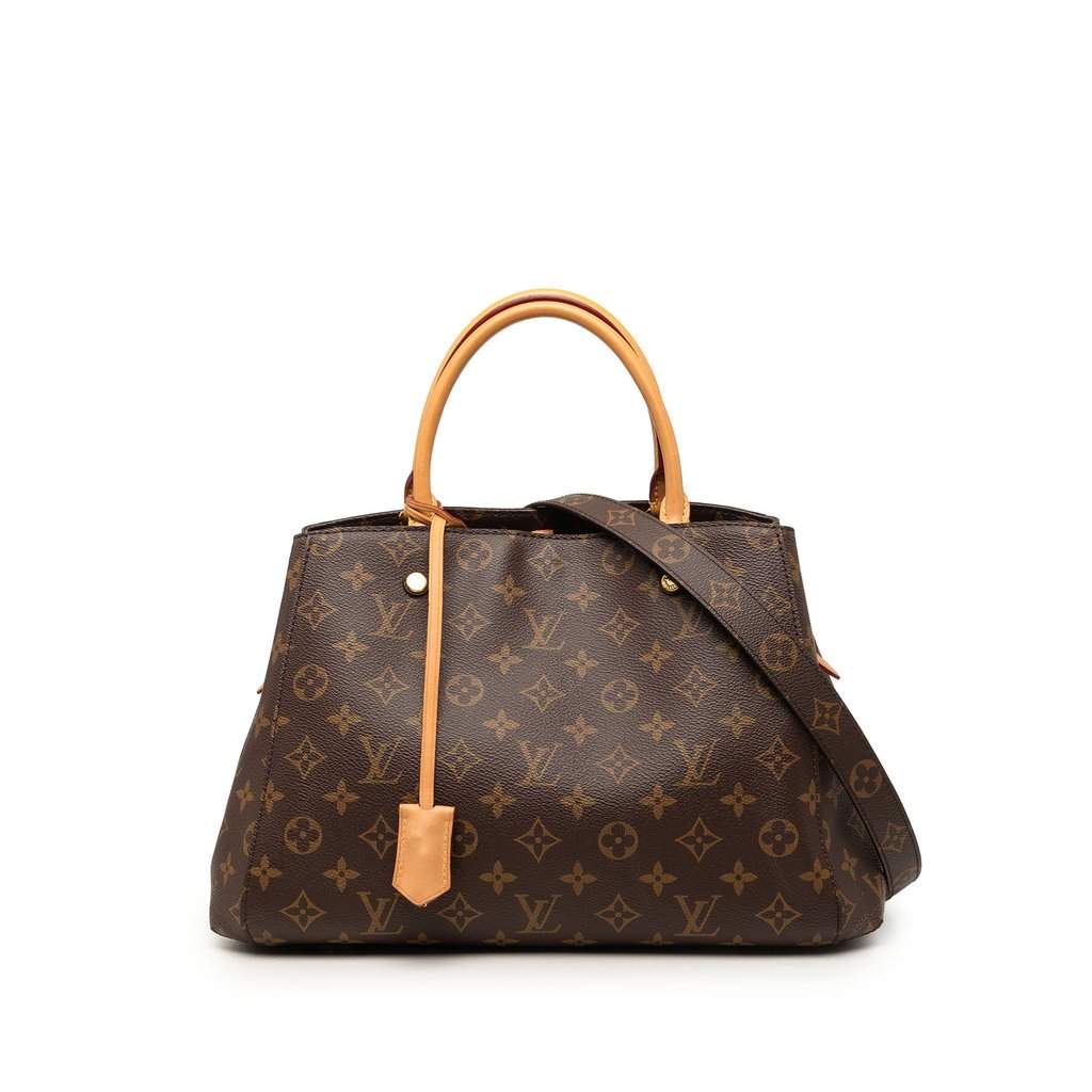 Louis Vuitton Monogram Montaigne MM Brown Very good - Front View