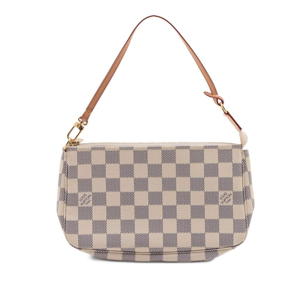 Louis Vuitton Damier Azur Pochette Accessoires White Very good - Front View