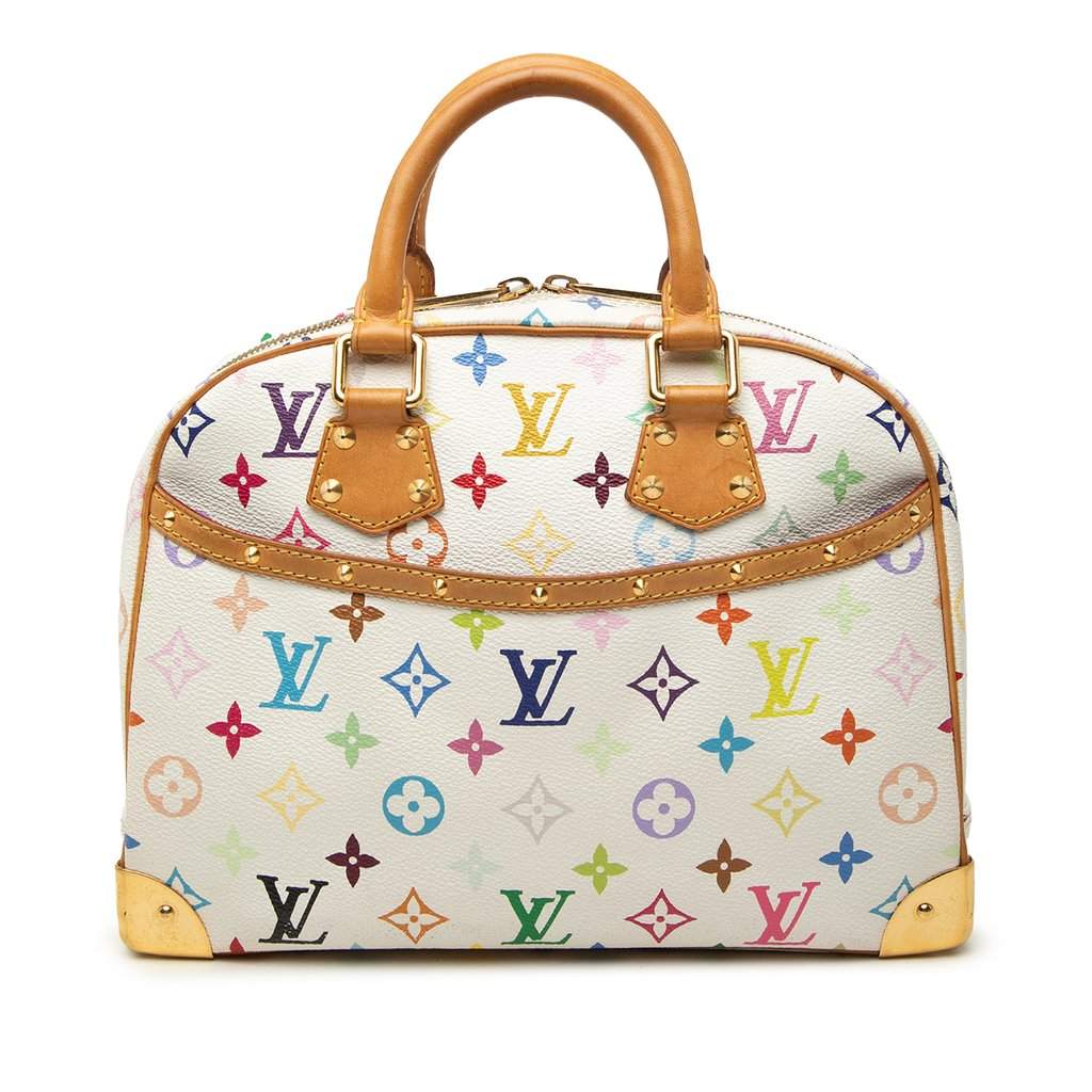 Louis Vuitton Monogram Multicolore Trouville White Very good - Front View