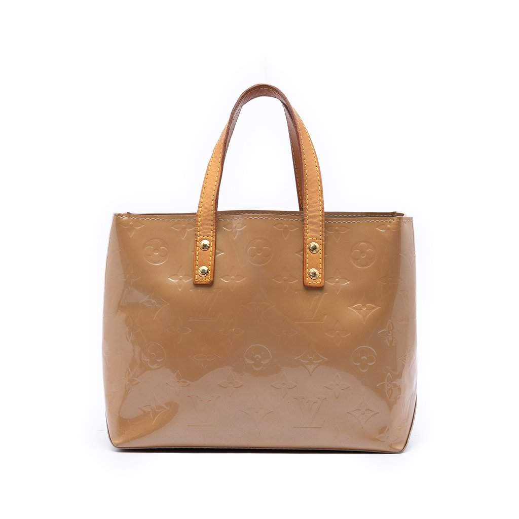 Louis Vuitton Monogram Vernis Reade PM Beige Leather Very good - Front View