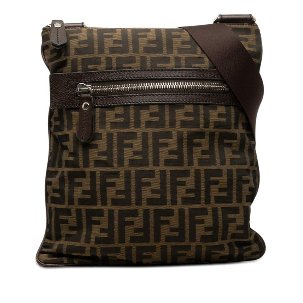 Fendi Zucca Canvas Crossbody Brown Very good condition - Front View