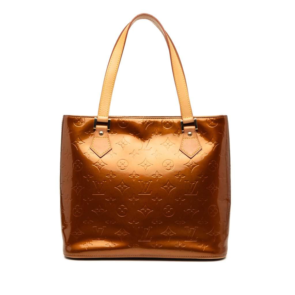 Louis Vuitton Monogram Vernis Houston Brown Leather Good condition - Front View