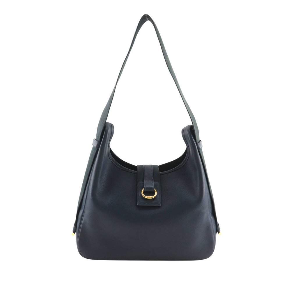Hermès Courchevel Tsako Blue Leather Very good condition - Front View