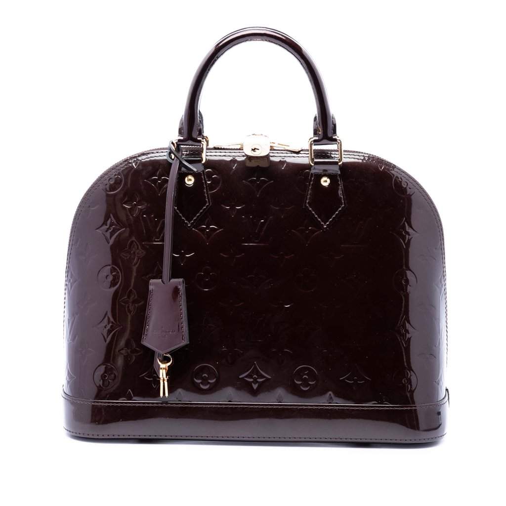 Louis Vuitton Monogram Vernis Alma PM Purple Leather Very good - Front View