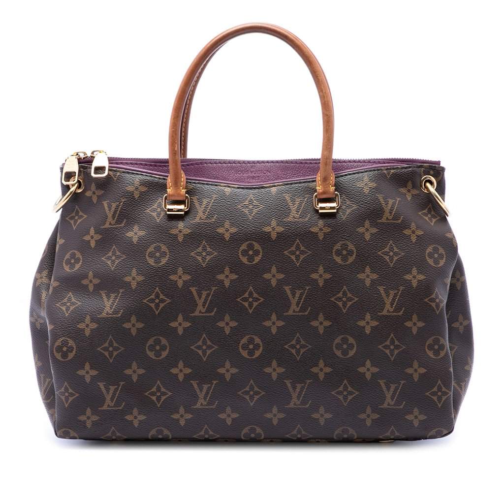 Louis Vuitton Monogram Pallas MM Brown Very good - Front View