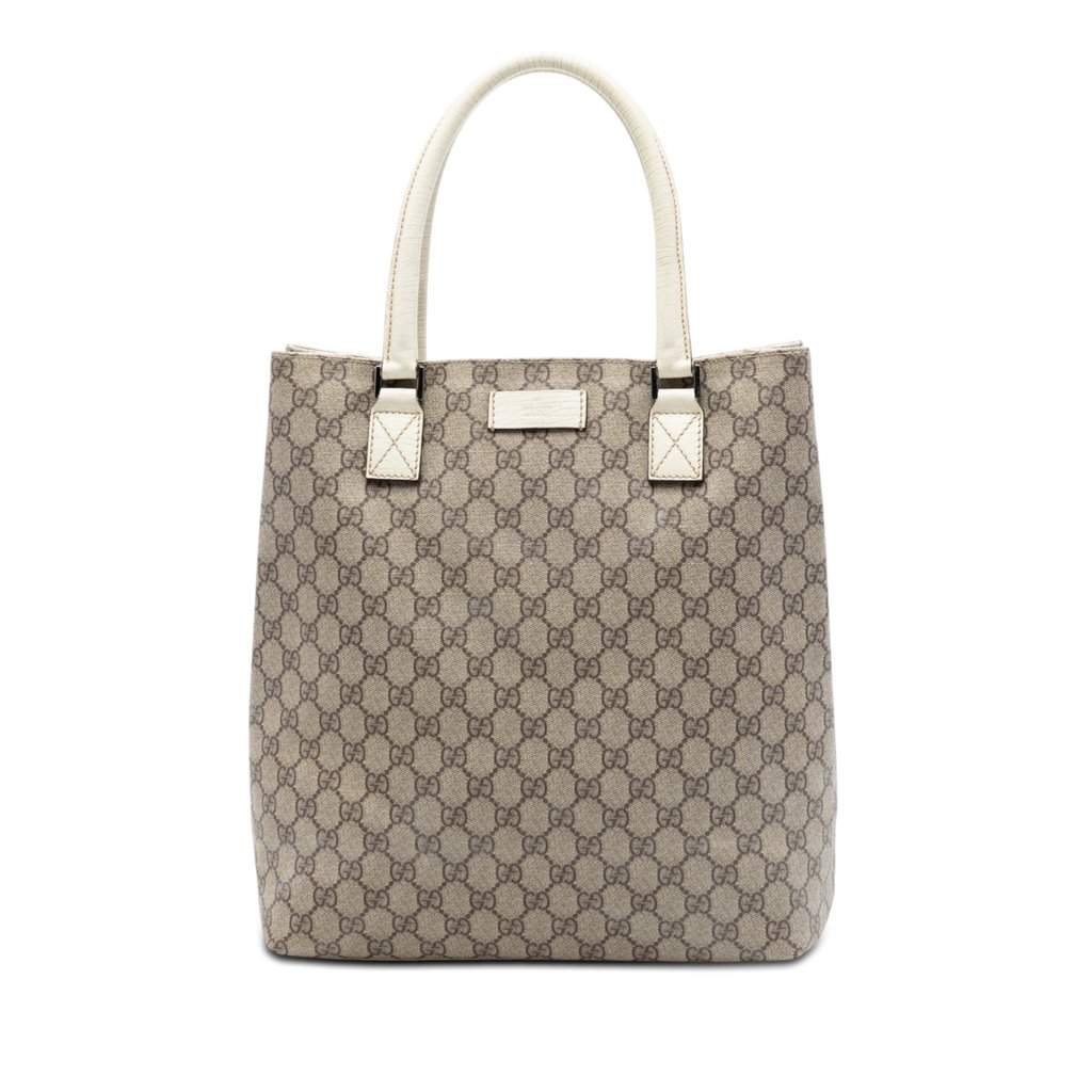 Gucci GG Supreme Tote Beige Very good condition - Front View