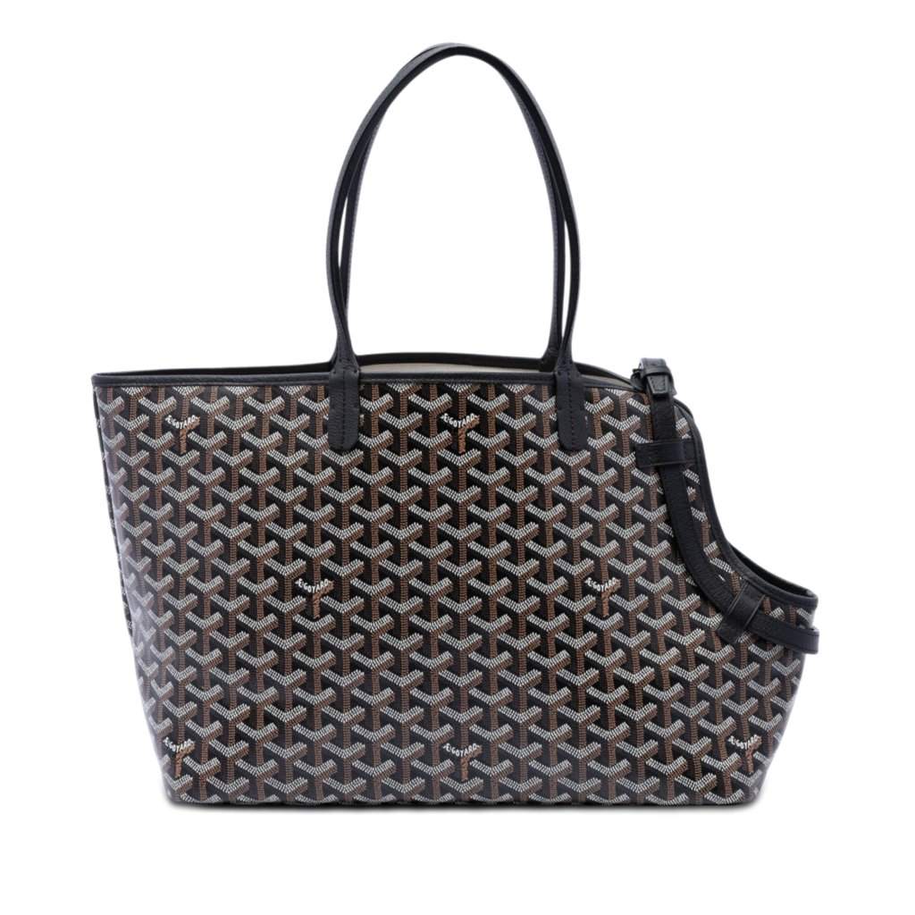Goyard Goyardine Chien Gris Pet Carrier Black Very good - Front View