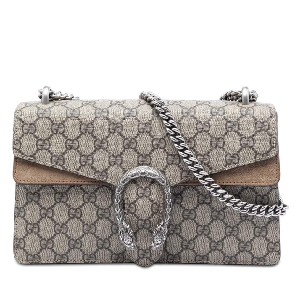 Gucci Medium GG Supreme Dionysus Shoulder Bag Beige Very good condition - Front View