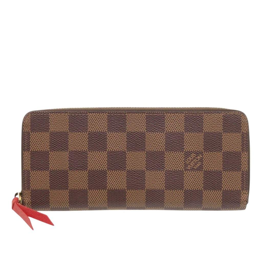 Louis Vuitton Damier Ebene Zippy Long Wallet Brown Very good - Front View