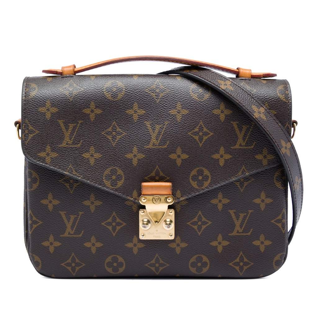 Louis Vuitton Monogram Pochette Metis Brown Very good - Front View
