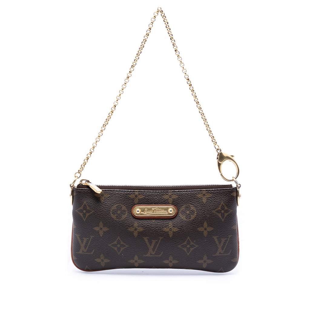 Louis Vuitton Monogram Pochette Milla MM Brown Very good condition - Front View