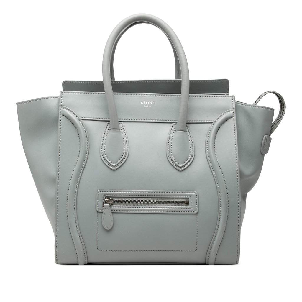 Celine Mini Leather Luggage Tote MultiColor Leather Very good - Front View