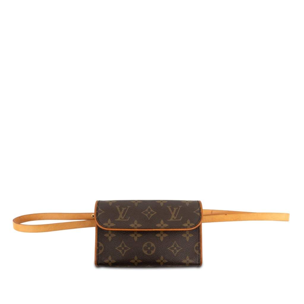 Louis Vuitton Monogram Pochette Florentine Brown Very good condition - Front View