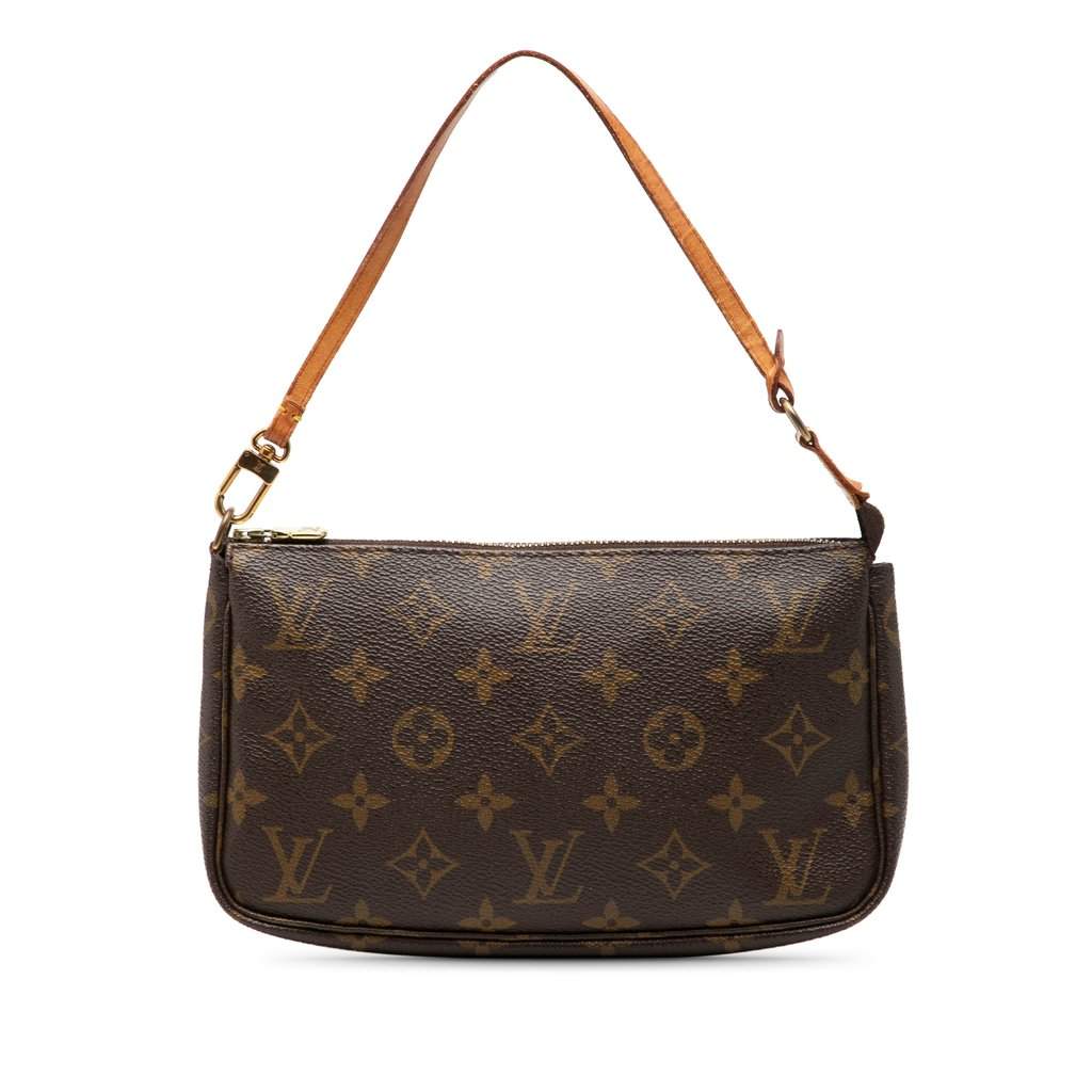Louis Vuitton Monogram Pochette Accessoires Brown Very good - Front View