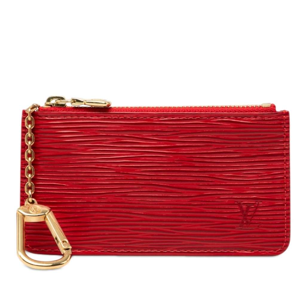 Louis Vuitton Epi Pochette Cles Red Leather Very good condition - Front View