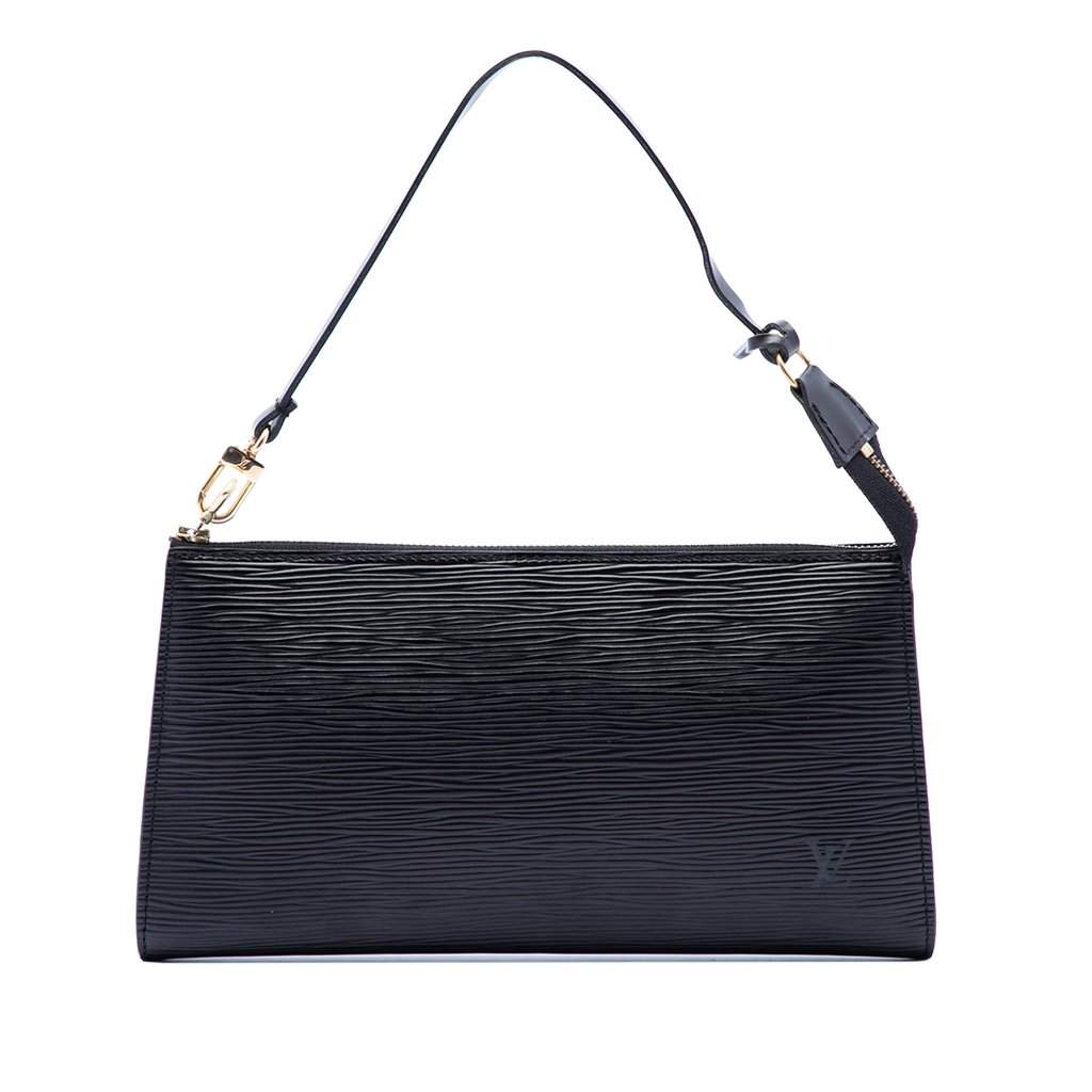 Louis Vuitton Epi Pochette Accessoires Black Leather Very good condition - Front View