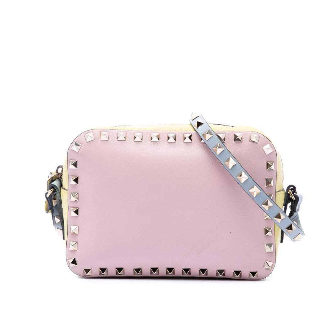 Valentino Multicolore Leather Rockstud Camera Bag MultiColor Leather Very good condition - Front View