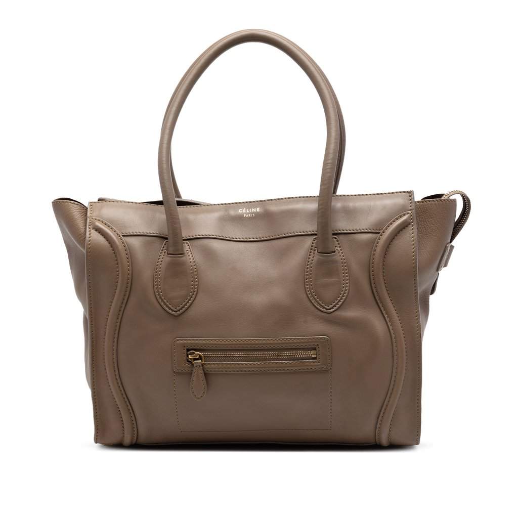 Celine Leather Luggage Tote Brown Leather Very good condition - Front View