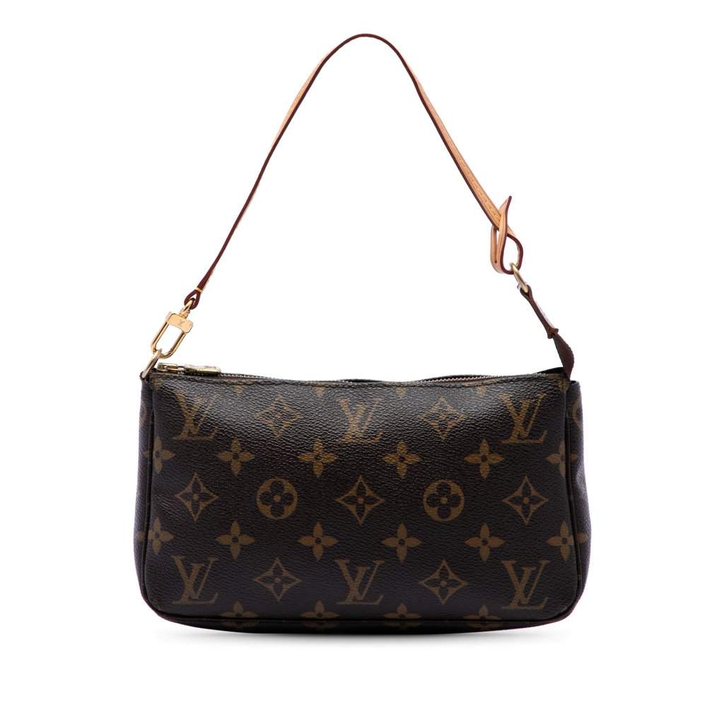 Louis Vuitton Monogram Mini Pochette Accessoires Brown Very good - Front View
