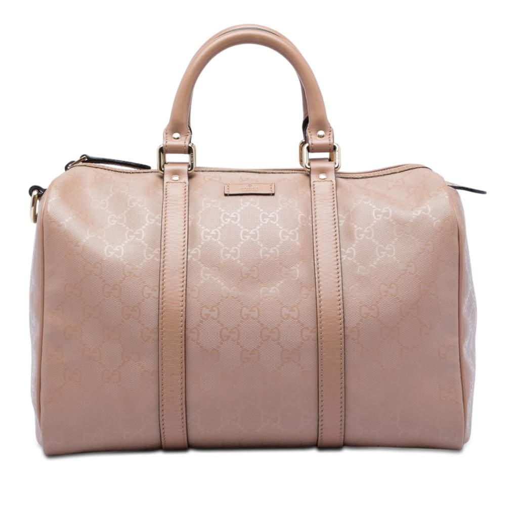 Gucci Medium GG Imprime Joy Boston Bag Brown Very good - Front View