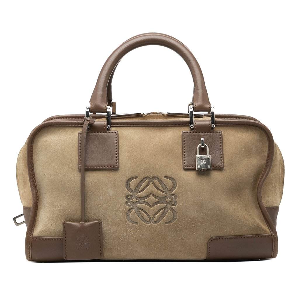 LOEWE Suede Amazona 28 Brown Leather Very good - Front View