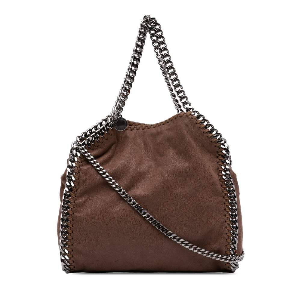 Stella McCartney Mini Shaggy Deer Falabella Satchel Brown Very good condition - Front View