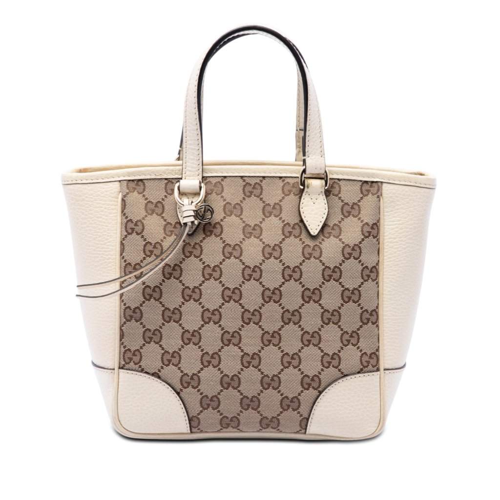 Gucci Small GG Canvas Bree Satchel Beige Very good - Front View