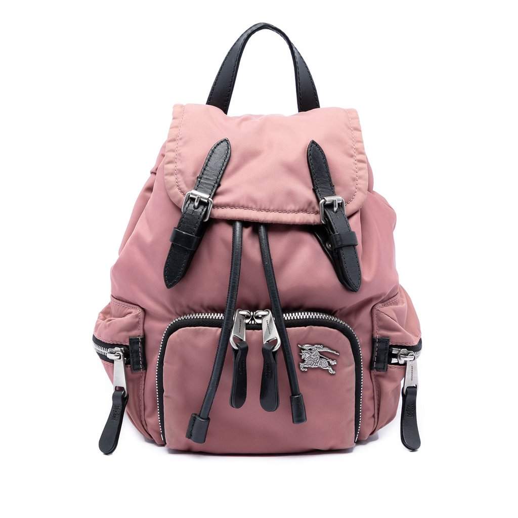 Burberry Mini Nylon Rucksack Pink Very good condition - Front View