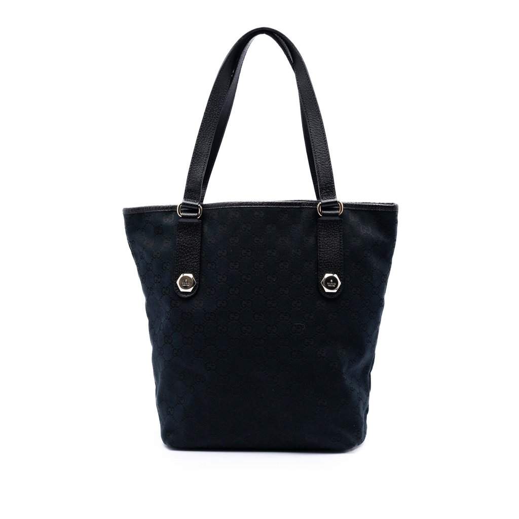 Gucci GG Canvas Charmy Tote Blue Very good condition - Front View