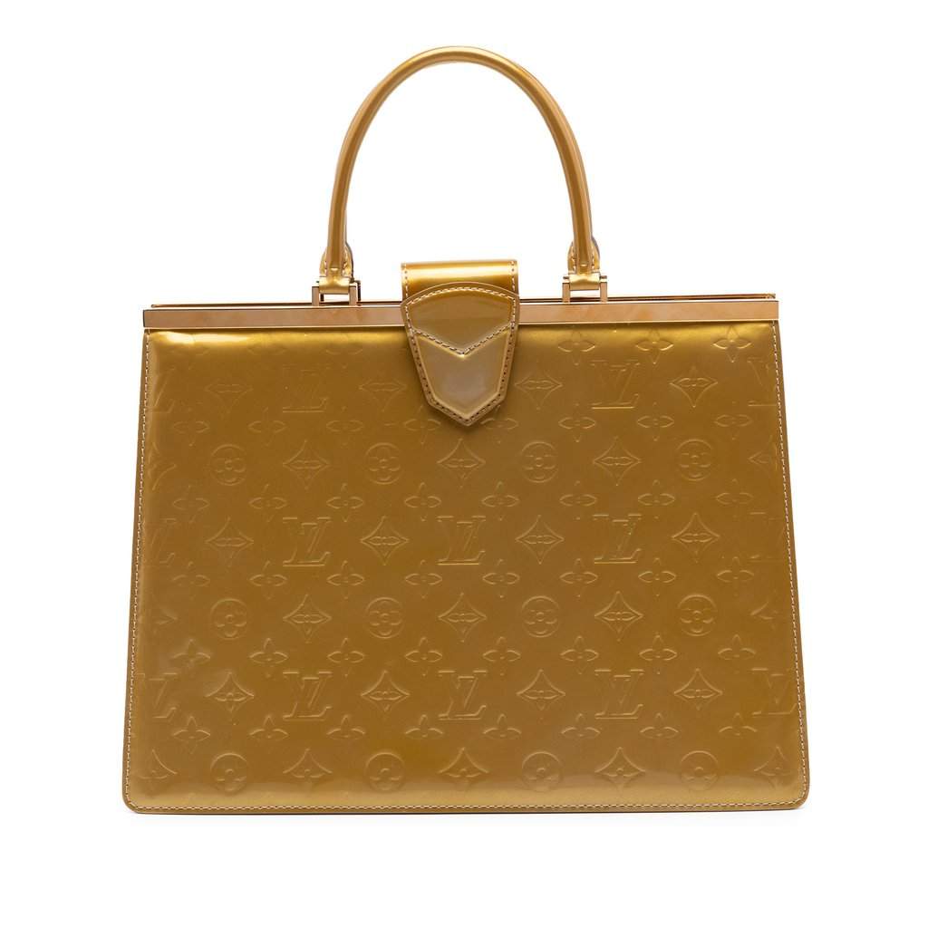 Louis Vuitton Monogram Vernis Deesse GM Gold Leather Very good condition - Front View