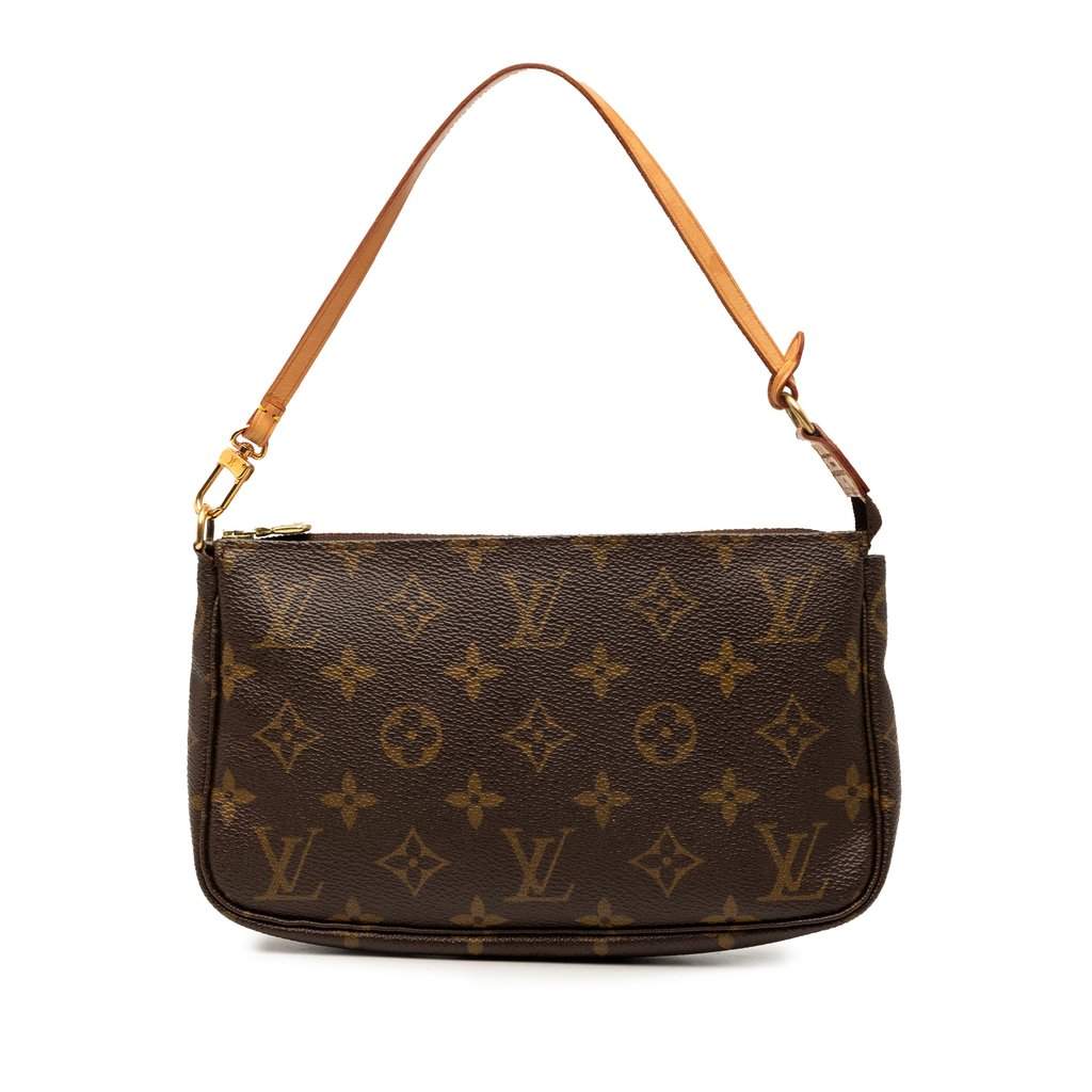 Louis Vuitton Monogram Pochette Accessoires Brown Very good - Front View