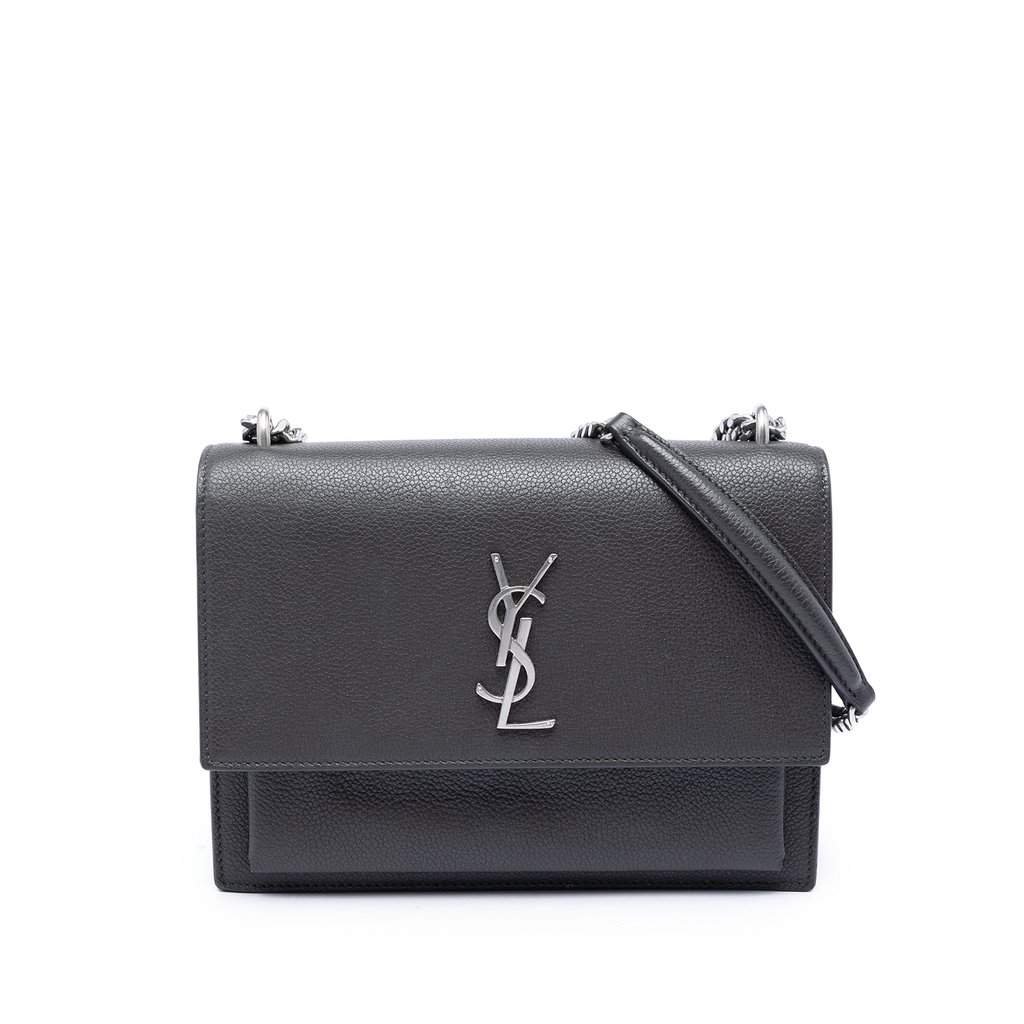 Saint Laurent Medium Grained Calfskin Monogram Sunset Crossbody MultiColor Leather Very good condition - Front View