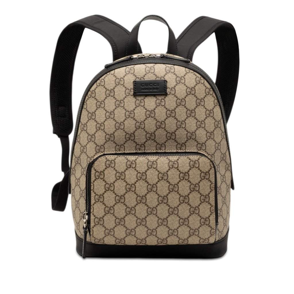 Gucci Small GG Supreme Eden Day Backpack Beige Very good condition - Front View