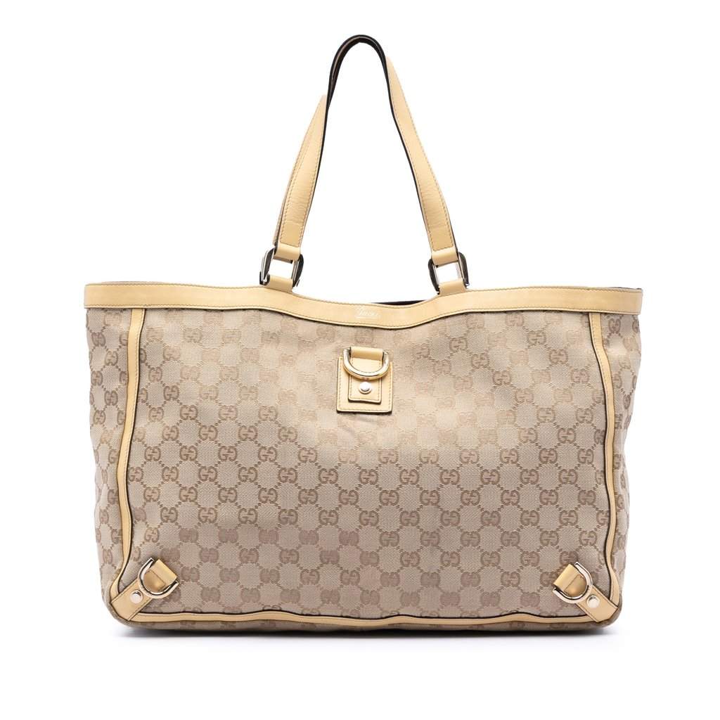 Gucci GG Canvas Abbey D Ring Tote Beige Very good condition - Front View