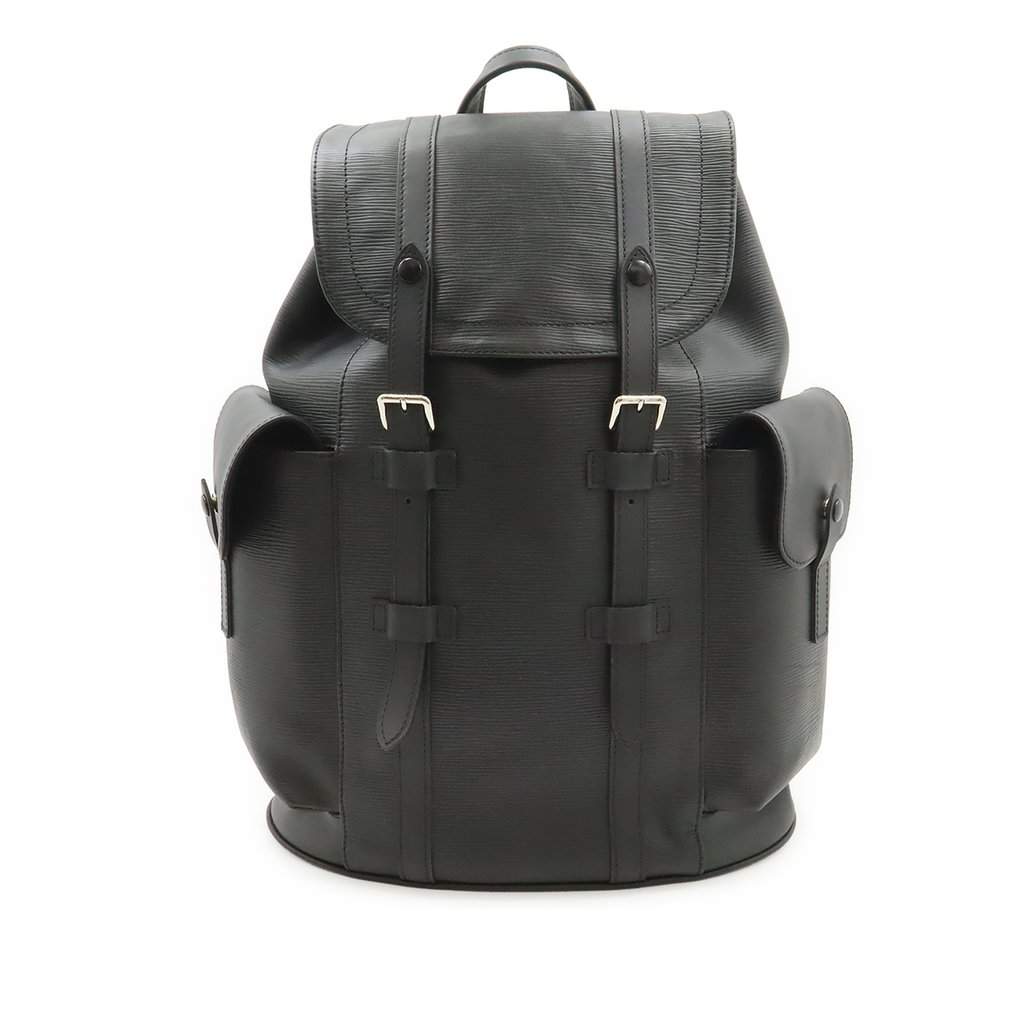 Louis Vuitton Epi Christopher Backpack PM Black Leather Very good - Front View