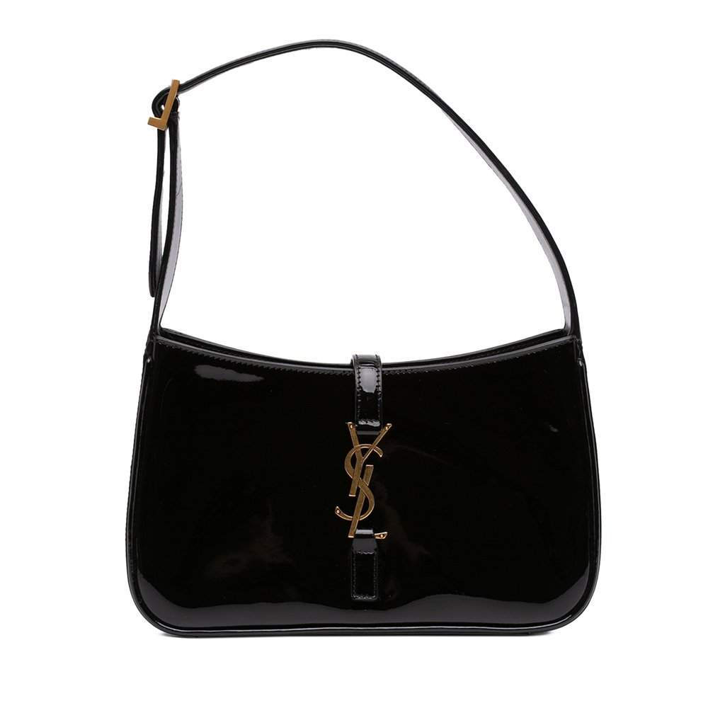 Saint Laurent Mini Patent Le 5 a 7 Black Leather Very good - Front View